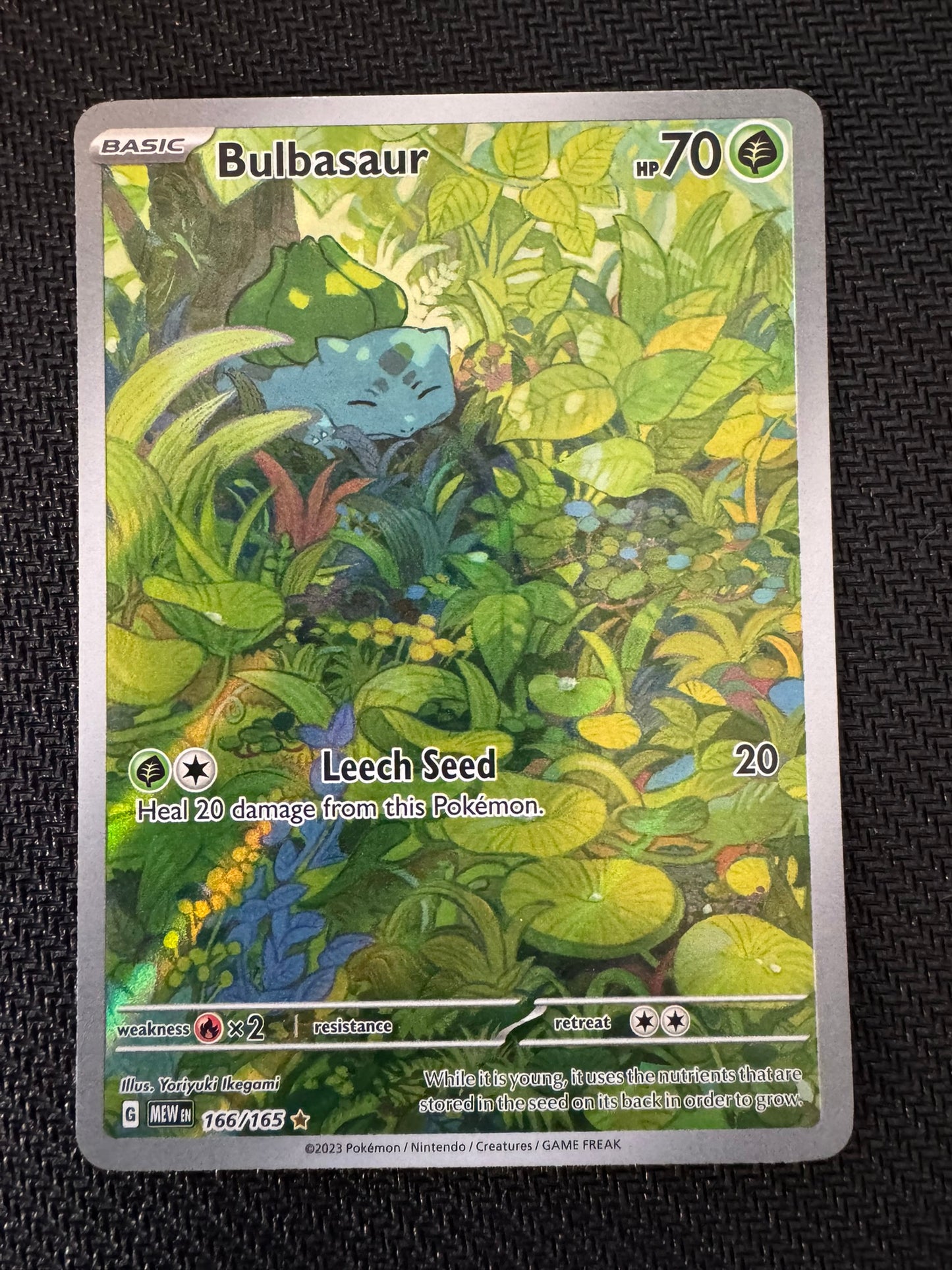 Bulbasaur 166 English SV:151 Illustration Rare NM