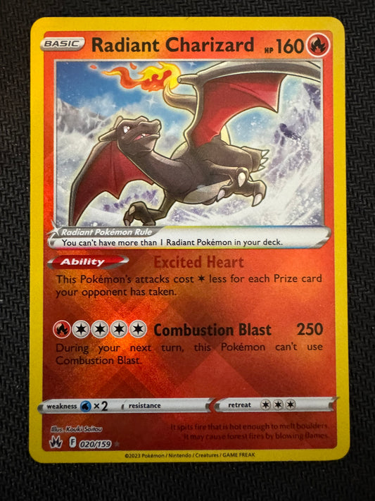 Radiant Charizard 020 Crown Zenith NM