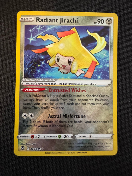 Radiant Jirachi 120 Silver Tempest NM