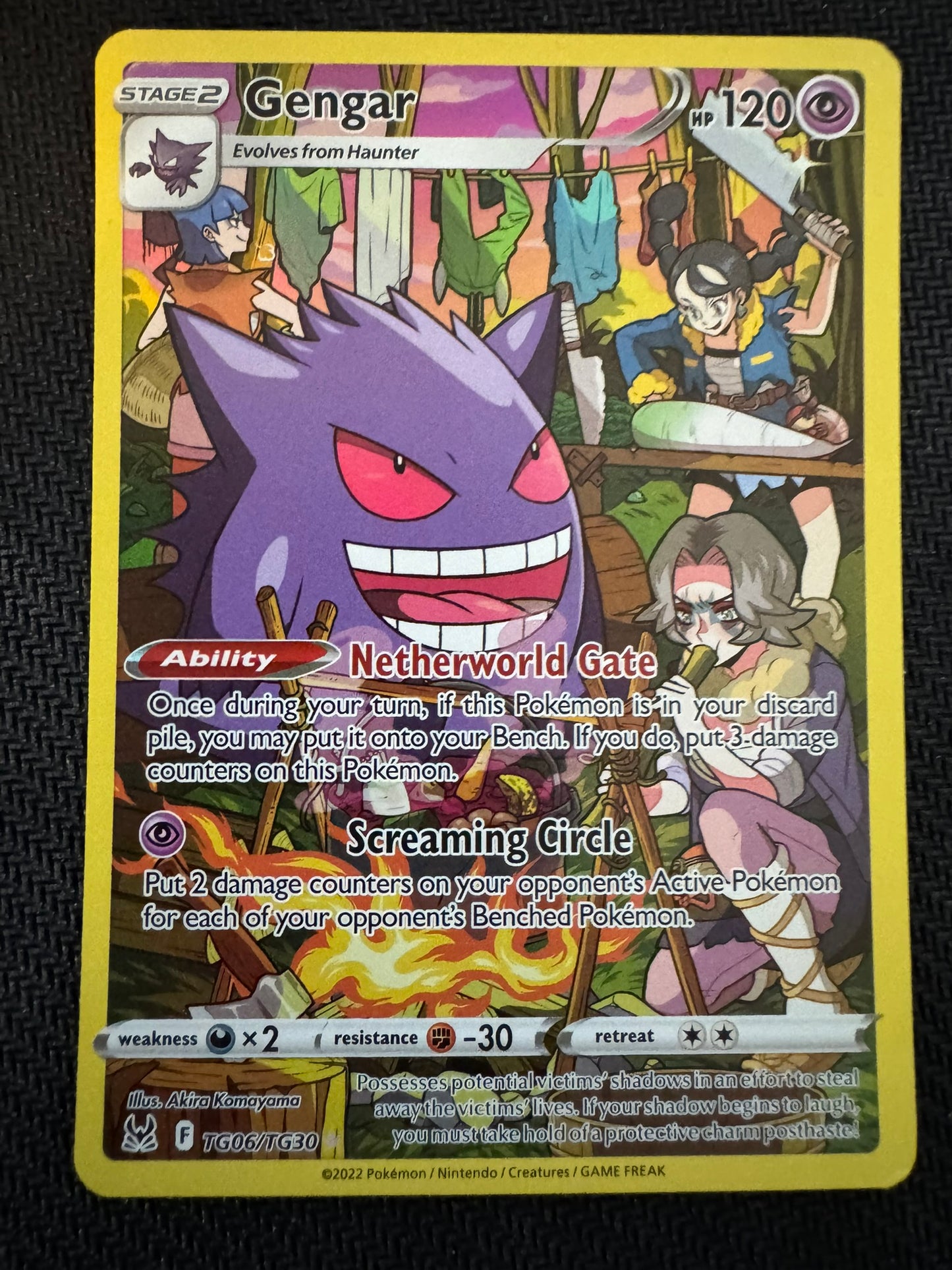 Gengar TG06 Lost Origin Trainer Gallery Full Art NM
