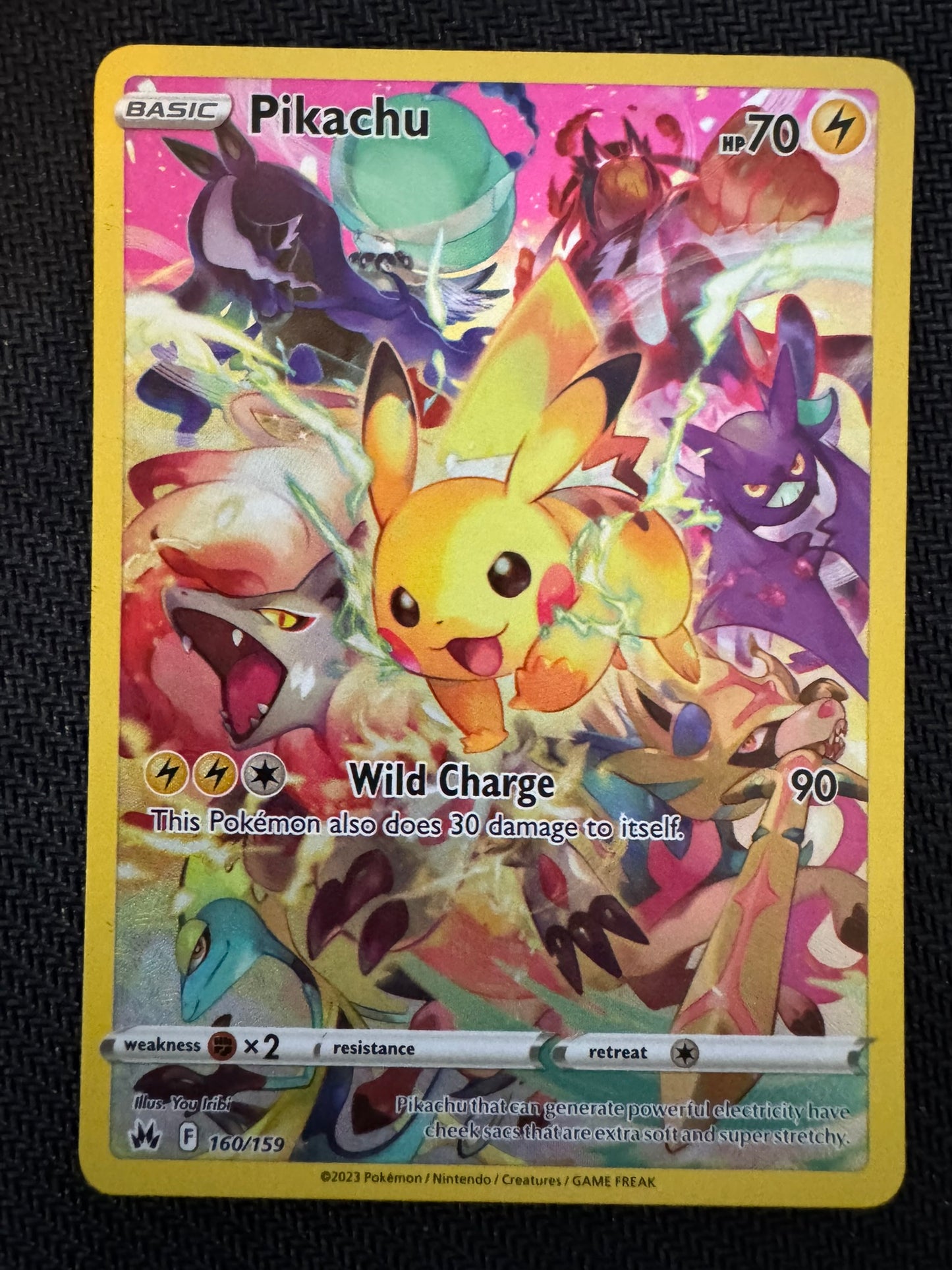 Pikachu 160 Crown Zenith Secret Rare Full Art NM
