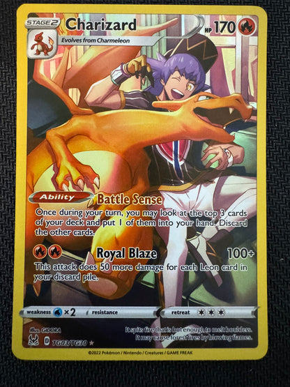 Charizard Lost Origin TG03 Trainer Gallery Full Art NM