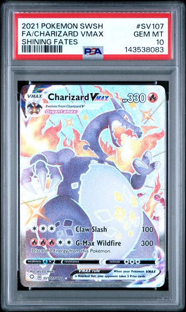 PSA 10 Charizard VMAX SV107 Shining Fates