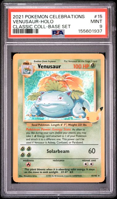 PSA 9 Celebrations Venusaur